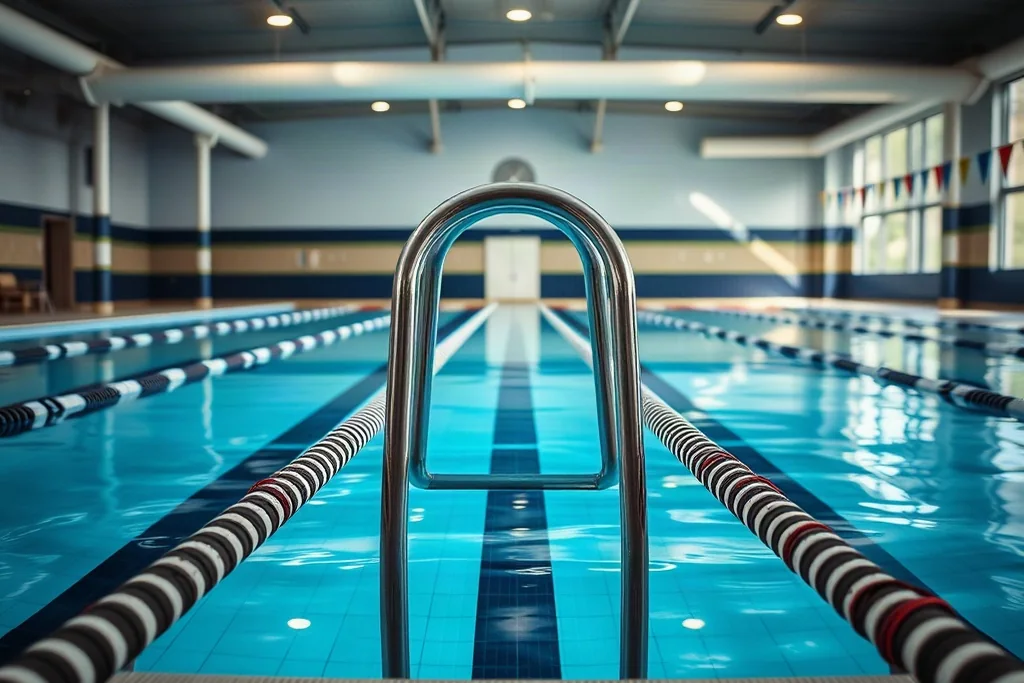 La piscina cubierta: carriles y usos